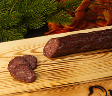 Сырокопченая колбаса из северного оленя