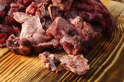 Превью Обрезь мяса кабана для собак